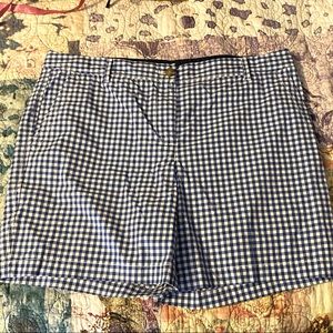 Talbots 12 Girlfriend Chino Short Gingham